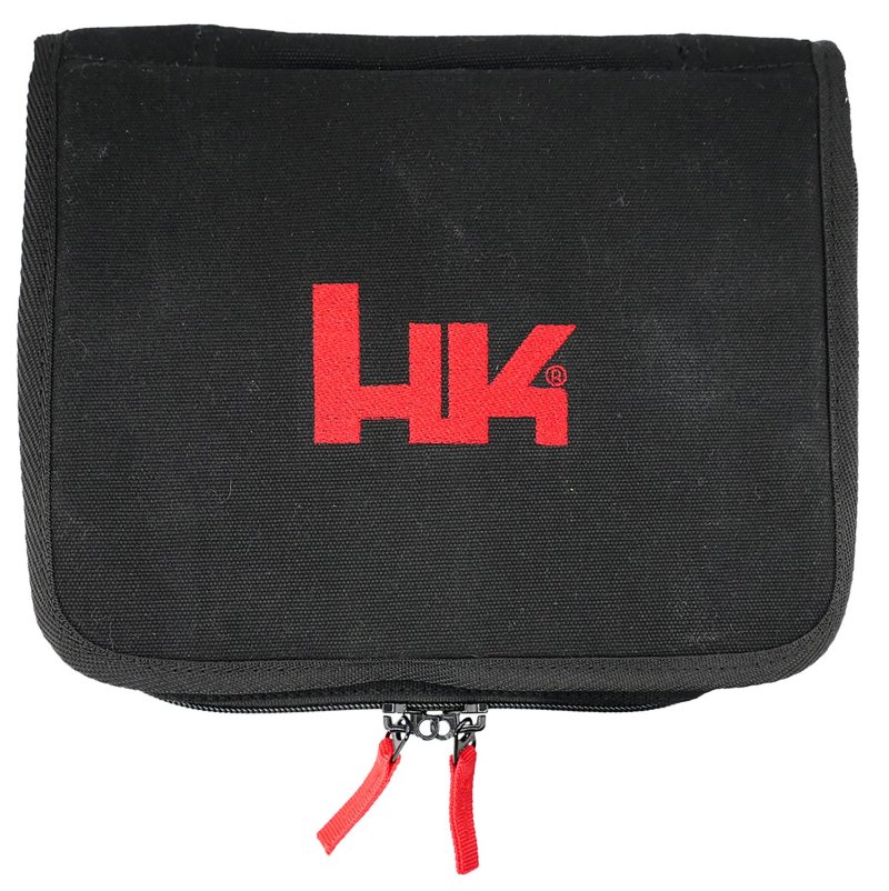HK 51001075 Pistol Case 11.20 In Black/Red with Zipper
