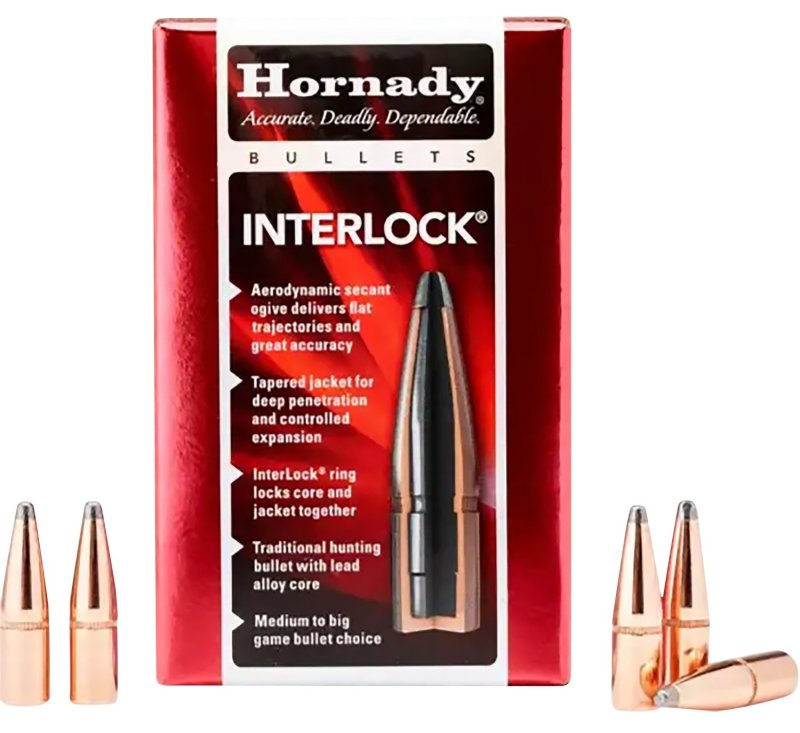 Hornady InterLock 270 Cal .277 140gr BTSP Bullets 100ct Box