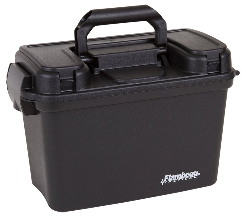 Flambeau 6430SD Tactical Dry Box Black Polymer 13"x6.5"x8.25" Water-Resistant