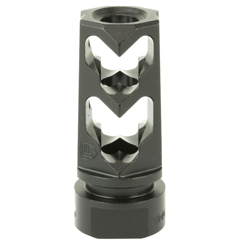 Fortis 9MM-MB-BLK-36 Muzzle Brake, 9MM, 1/2X36, Black, 4140 Steel