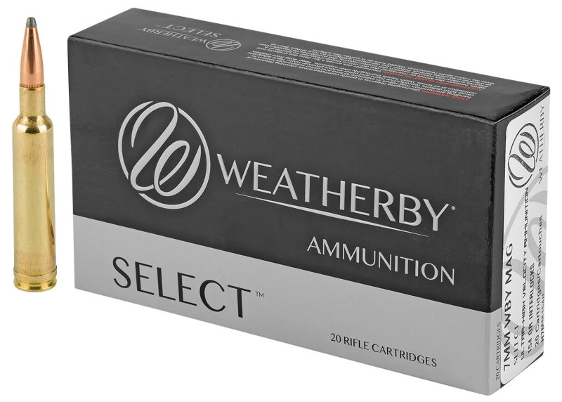Weatherby 7mm Weatherby Magnum 154gr Hornady Interlock Ammo 20 Rounds