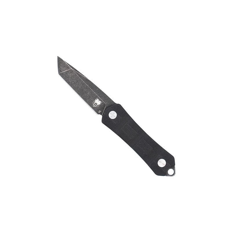 CobraTec Knives Guardian Neck Knife 1.99 In Tanto D2 Steel Tan