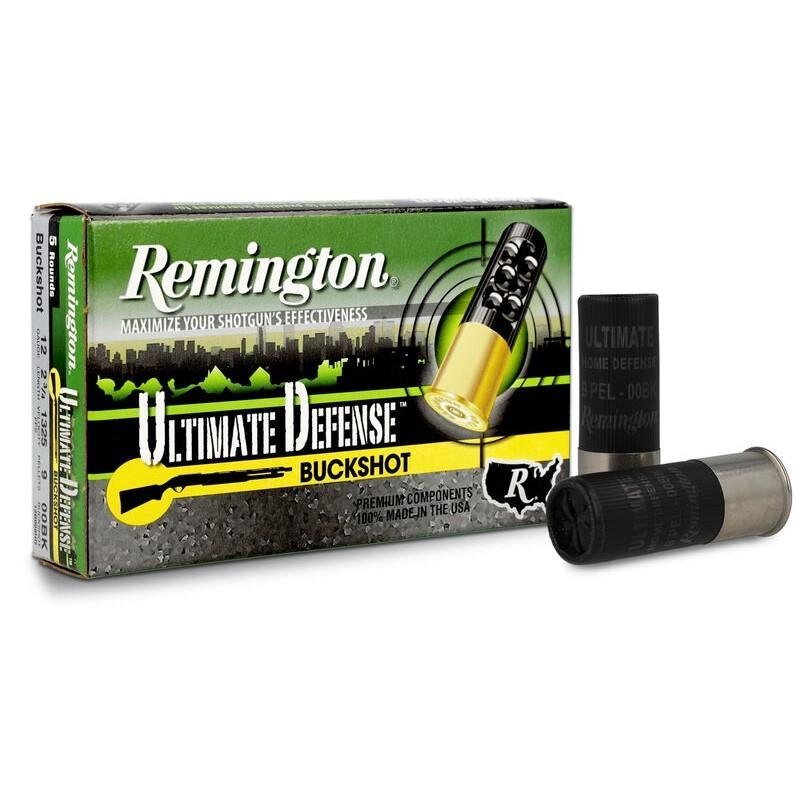 Remington Ultimate Defense Buckshot 12 Gauge 2.75 In 4 Buck Shot 5 Box