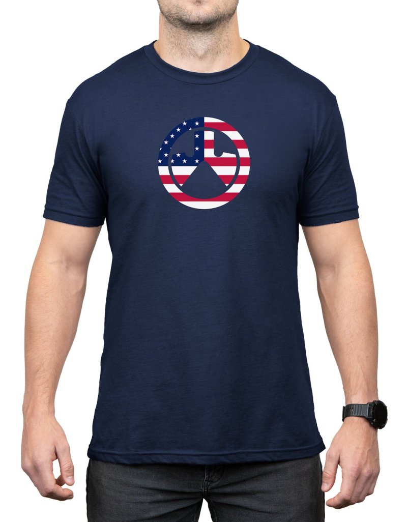 Magpul MAG1281410S Independence Icon Navy T-Shirt Small Cotton Blend