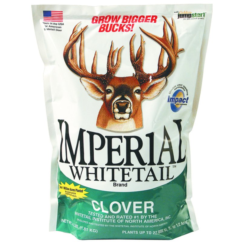 Whitetail Institute IMP18 Imperial Clover Seed 18 lb High Protein, Durable