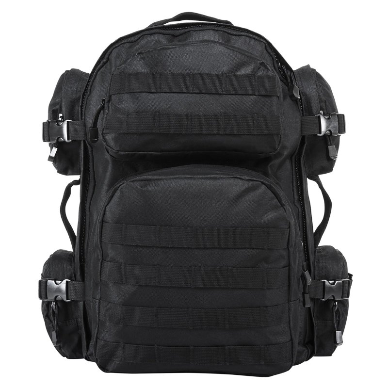 NcStar CBB2911 Tactical Backpack Black Nylon MOLLE Hydration Compartment