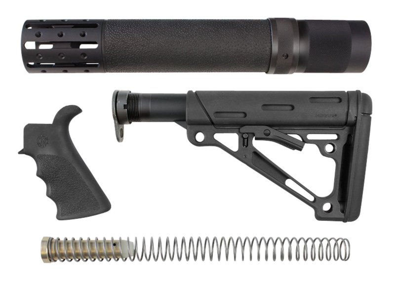 Hogue OverMolded Stock Kit Black Synthetic for AR-15 M16