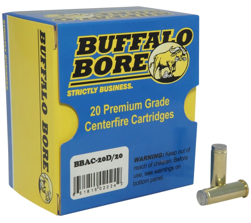 Buffalo Bore 20D20 .38 Special 150gr Hard Cast Wadcutter Ammo 20 Rounds