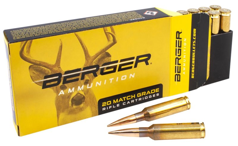 Berger 31070 6.5 Creedmoor 156gr Hybrid Target Rifle Bullets 20/Box