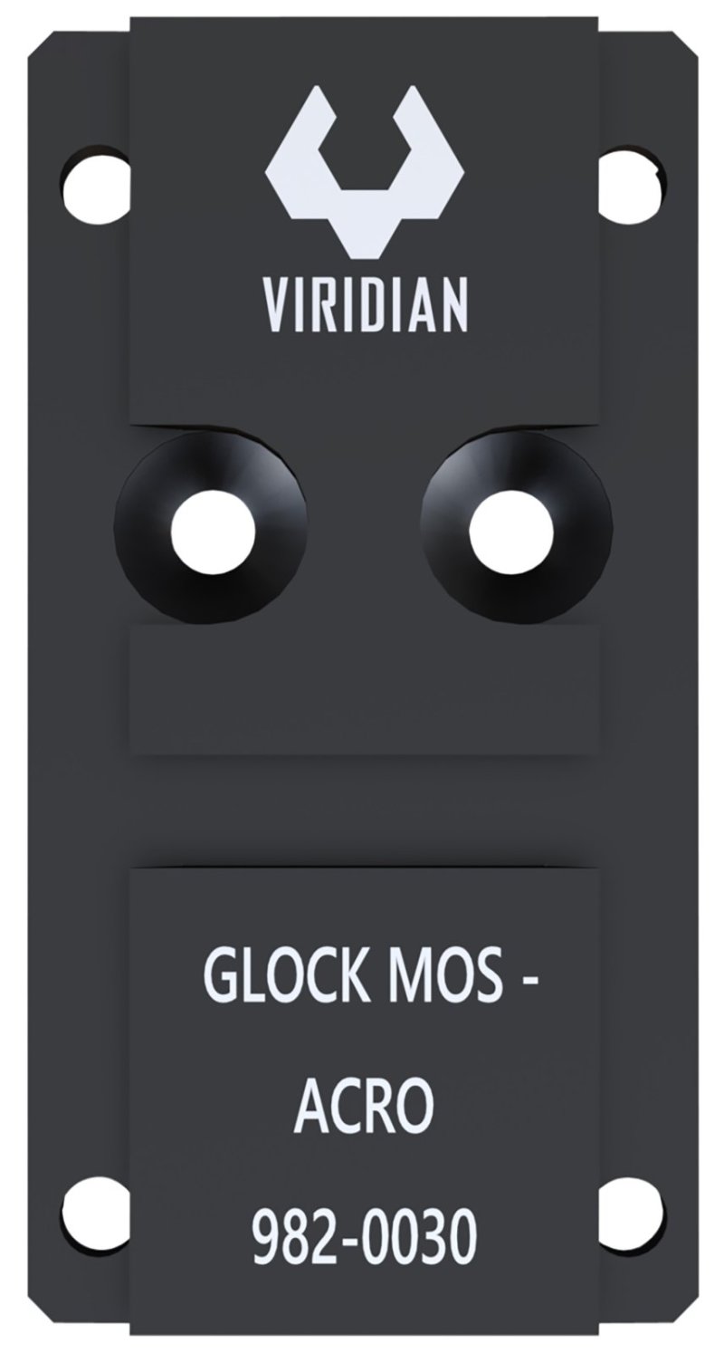 Viridian 9820030 RFX45 Glock MOS Adapter Black Anodized 6061 Aluminum