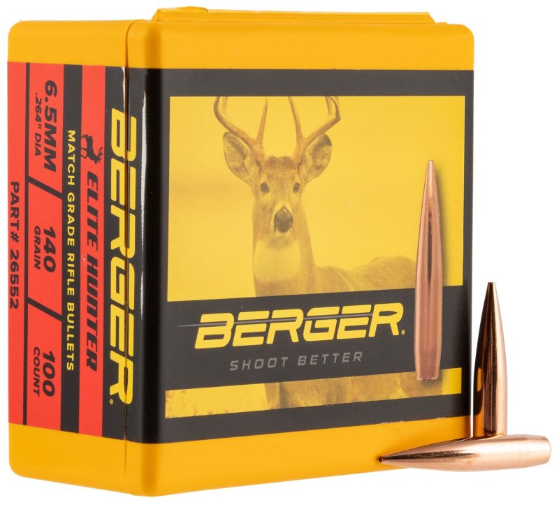 Berger Bullets Match Grade Elite Hunter 6.5mm 140 Gr 26552