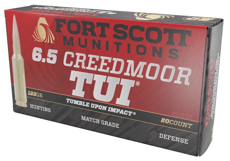 Fort Scott Munitions TUI 6.5 Creedmoor 123gr Solid Copper