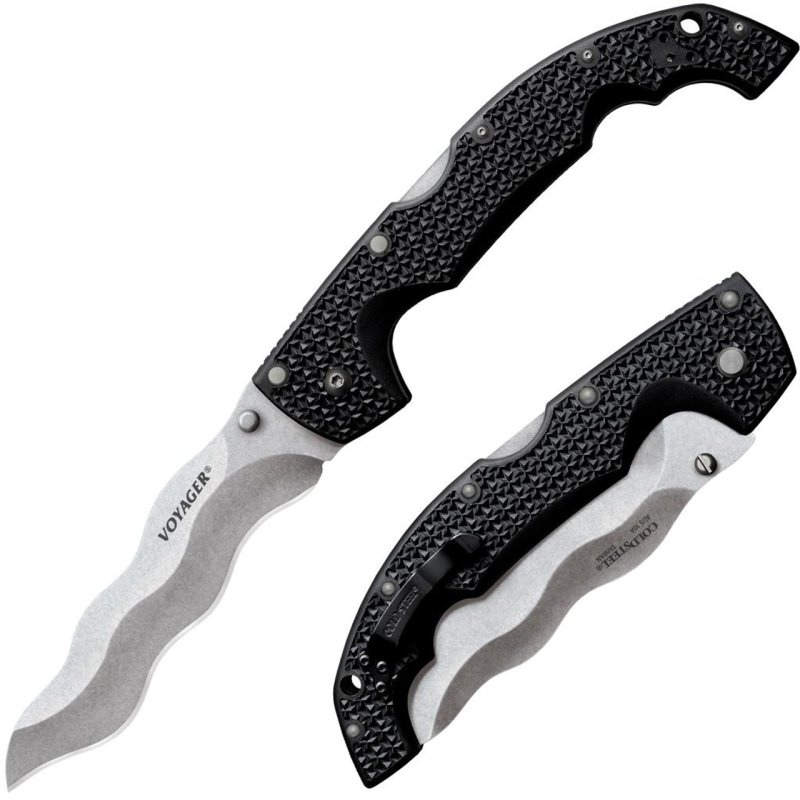Cold Steel Kris Voyager AUS 10A Blade Tri-Ad Lock Griv-Ex 6061 Al Liners