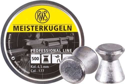 RWS Meisterkugeln Pro-Line .177 Cal 8.2gr Pellets 500-Pack