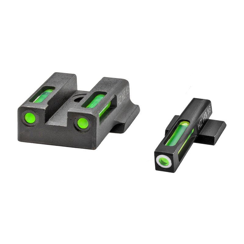 HiViz 9EZN321 LiteWave H3 Sight Set S&W 9EZ Green Tritium Fiber Optic