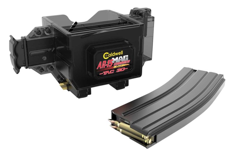 Caldwell TAC 30 AR-Platform Speedloader, 20-30 Round Capacity, .223 Rem/5.56/204 Ruger Calibers, Black Plastic