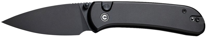 Civivi C22030E-1 Qubit Black Aluminum 14C28N Blade Button Lock 2.98"