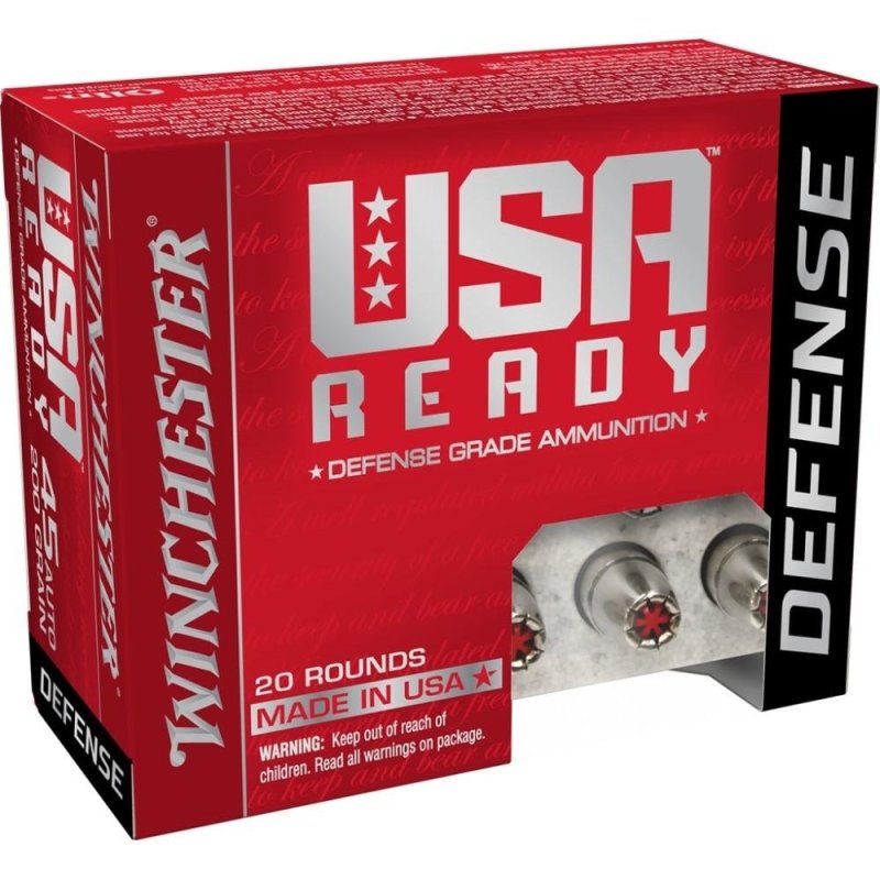 Winchester RED45HP 45 ACP 200 Grain Hollow Point 20 Rounds Box