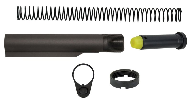 TacFire MAR047PCCAP Mil-Spec Buffer Tube Black Matte