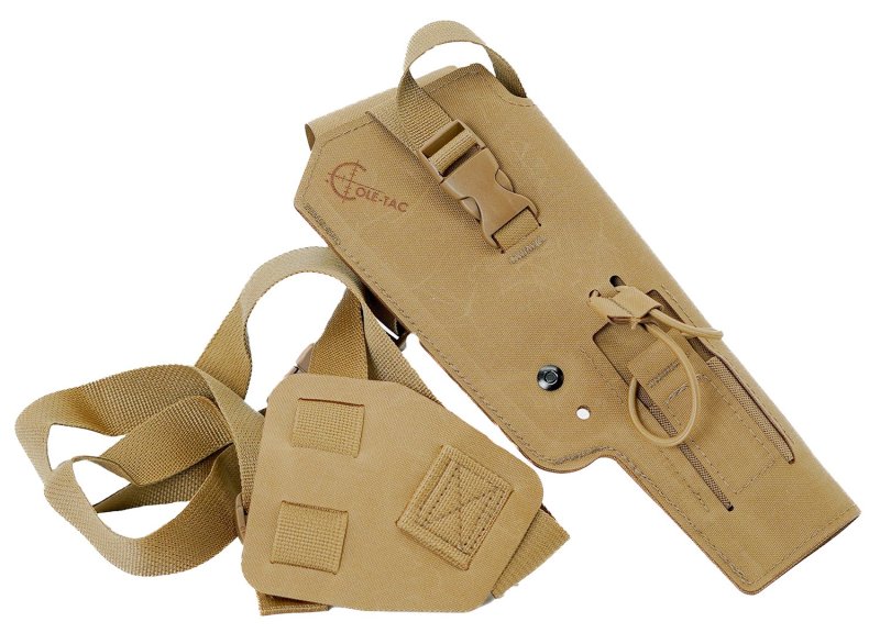 Cole-Tac VW212 Varmint Wrangler Pistol Holder Coyote Brown Left Hand