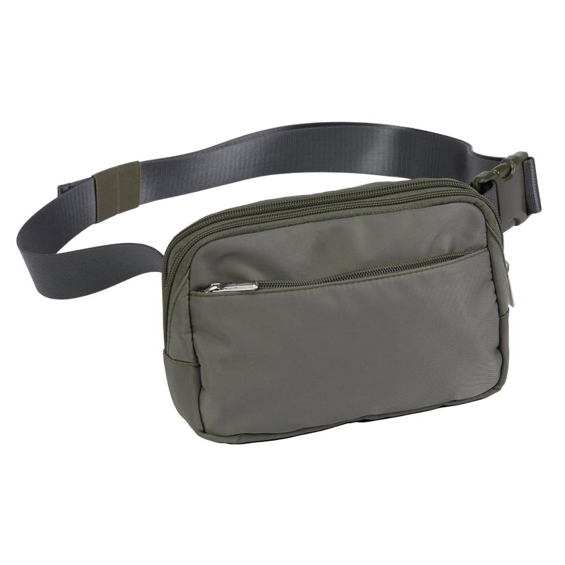 US PeaceKeeper P27106 Suburban Sidekick Fanny Pack RPET Smokey Green Gray