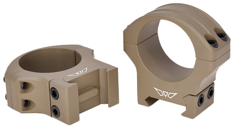 Warne 8522DE Hyperlite Scope Rings 34mm High Dark Earth