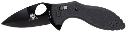 Ka-Bar TDI Flipper Knife 3 In Plain Edge Blade AUS8A Steel Black