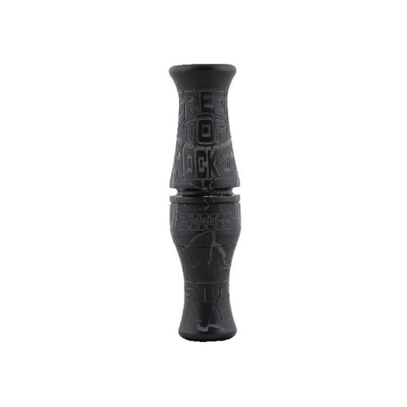 Zink ZNK6123 Green Top Rocker Duck Call Black Stealth, Single Reed