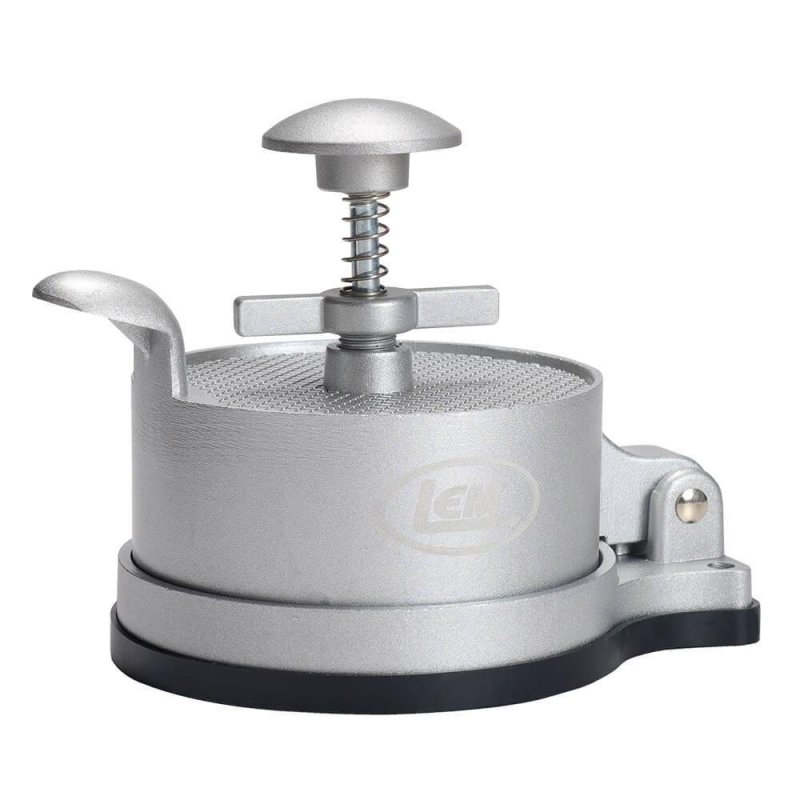Adjustable Spring-Loaded Burger Press Heavy-Duty Non-Stick 4 3/8 Inch