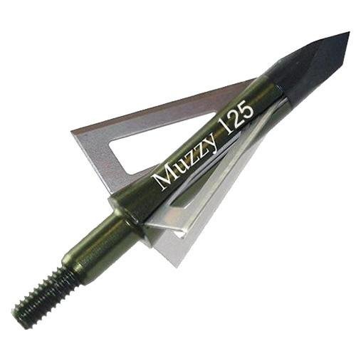Muzzy 3-Blade Broadhead 125 Grain Trocar Tip 6 Pack Anodized Aluminum