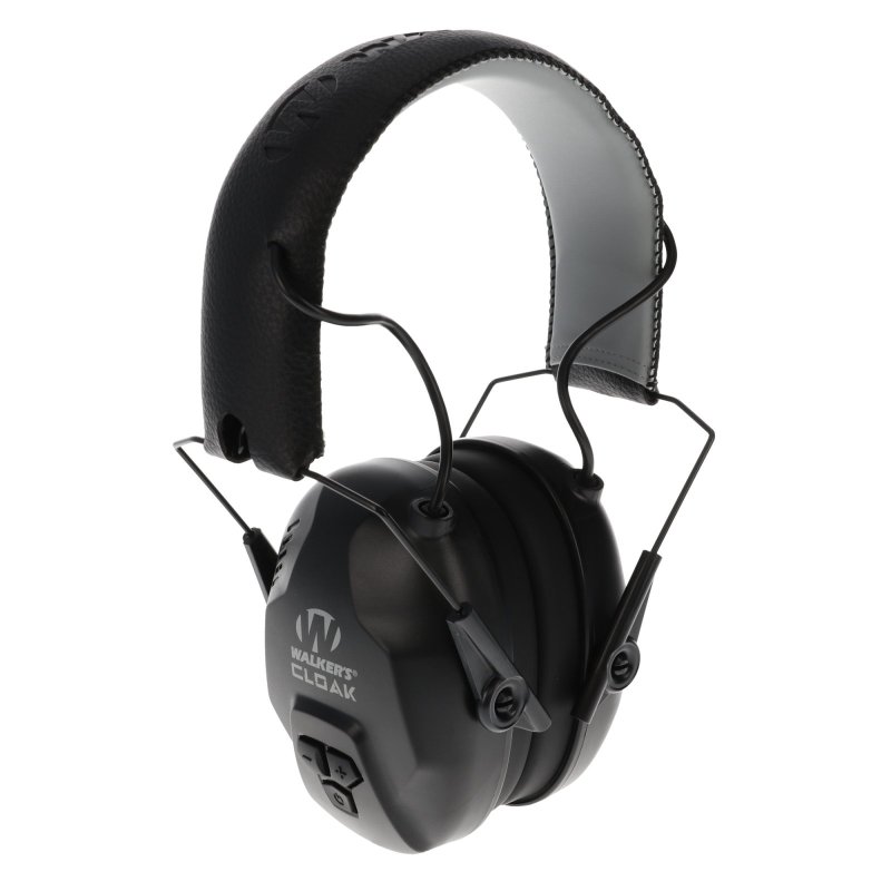 Walker's Cloak Dual-Mic Electronic Muff Black 23-25 dB Overhead