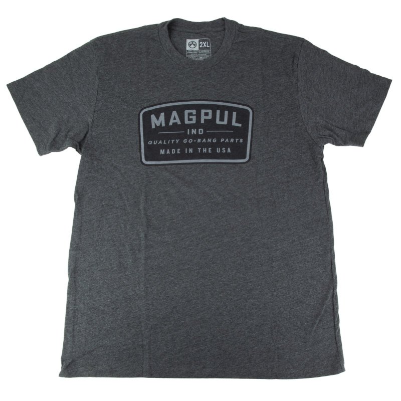 Magpul Industries MAG1526-010-2XL Charcoal Gray Cotton/Poly Tee 2XL