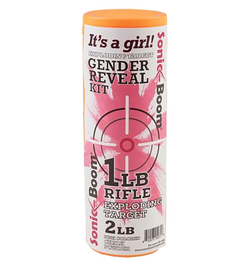 Sonic Boom Exploding Target Gender Reveal Kit Girl 1 lb Non-Hazardous