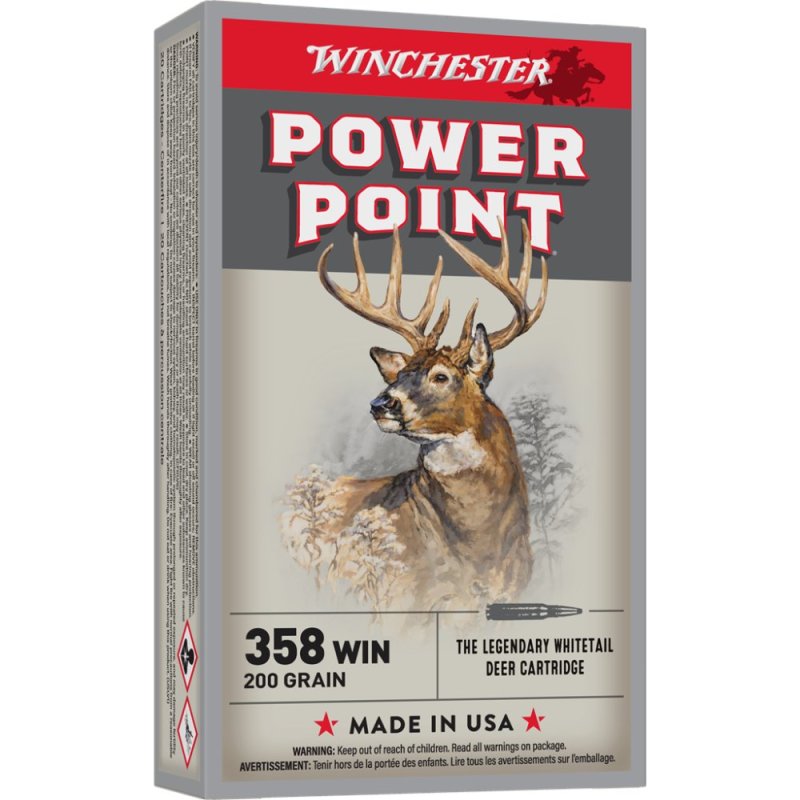 Winchester .358 Win Super-X Ammo 200gr PP 2490fps