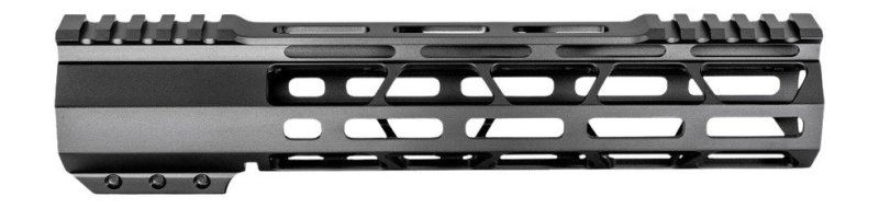 JE Machine PS-223MLK10JBLK 10 In AR15 MLOK Slim Handguard