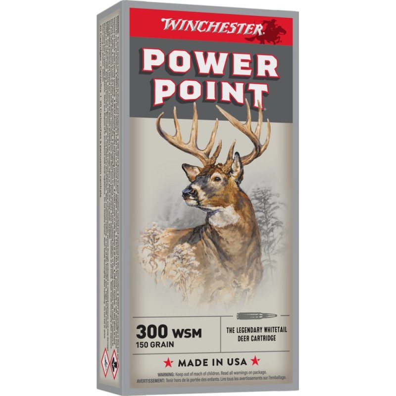 Winchester X300WSM1 300 WSM 150 gr Power Point 20 Rounds