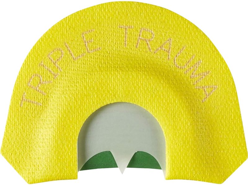 Hunters Specialties 05901 Turkey Call Infinity Latex Three Reeds Yellow