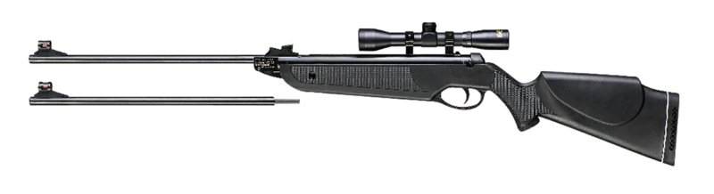 Beeman Black Club Combo Spring Piston Air Rifle 22 Caliber 1rd Shot 4x32mm