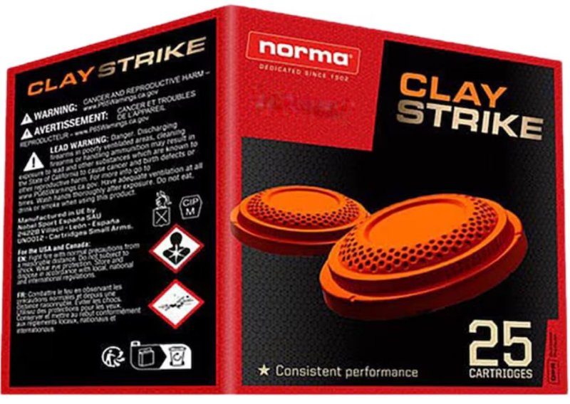 Norma 1198043440 Claystrike 410GA 3" #7.5 2/3oz 25 Rounds Lead Shot