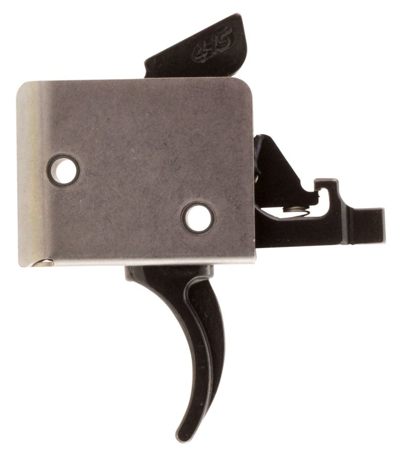 CMC Triggers 93502 Drop-In 2-Stage Curved Trigger 2-4 lb Black/Silver