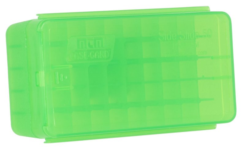 MTM Case-Gard P50SS9M16 9mm Luger Ammo Box 50 Rounds Green Plastic