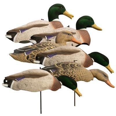Higdon Outdoors 12034 Magnum Mallard Variety Pack Flocked Heads 6-Piece