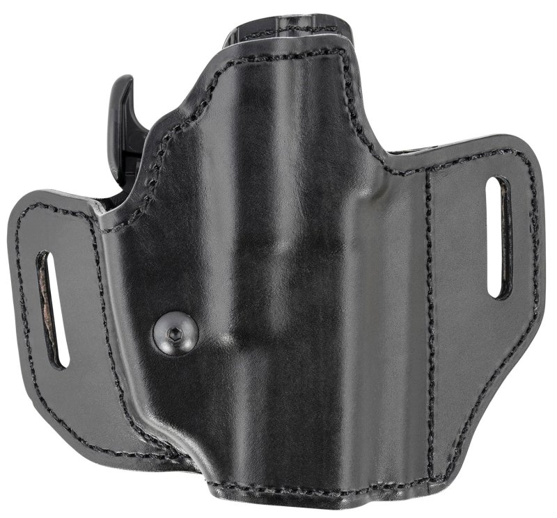 Bianchi 52831 Allusion Assent Pro-Fit OWB Size 13b Black Leather Belt Slide Holster - Glock 19/Ruger Security-9/FN FNS 9mm/40/H&K P30/USP 9/40/VP9/HK 45C/S&W 5906TSW/Walther P99/PPQ/PPS