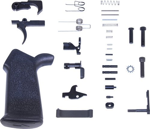 Guntec USA LPK-GRIP AR-15 Lower Parts Kit with Ergonomic Pistol Grip