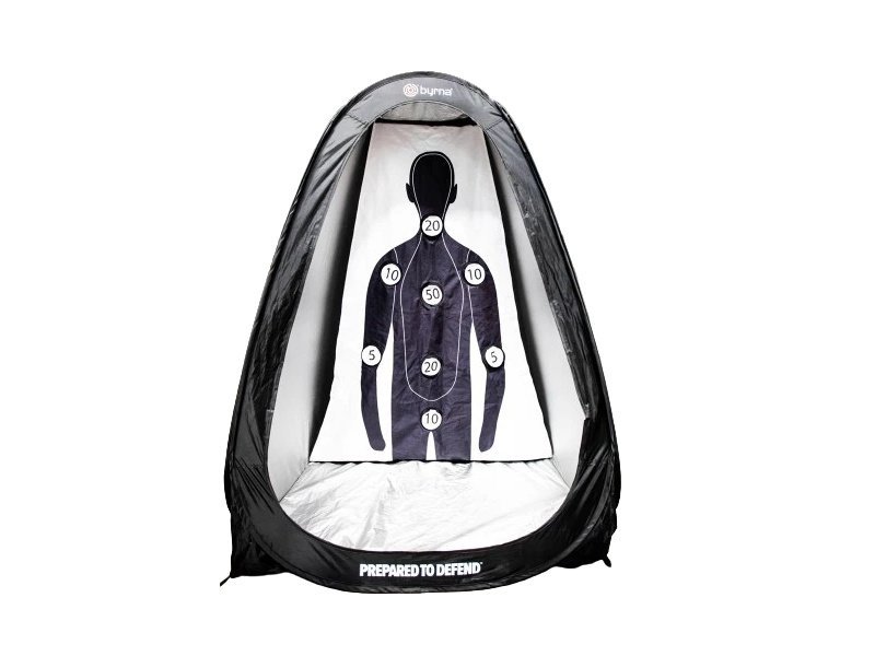 Byrna Technologies BM68724 Life-Size Black Pop-Open Tent 66x42x42 In