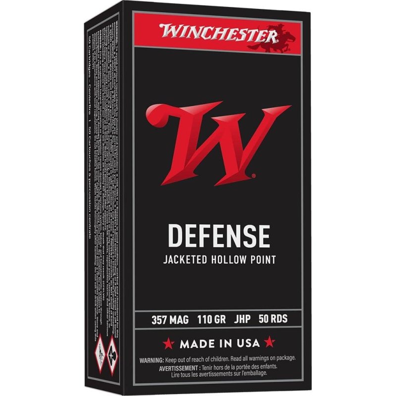 Winchester Ammo Q4204 USA 357Mag 110gr Jacketed Hollow Point 50 Per...