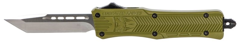 CobraTec CTK-1 SODCTK1STNS 2.75 In OTF Tanto D2 Blade OD Green