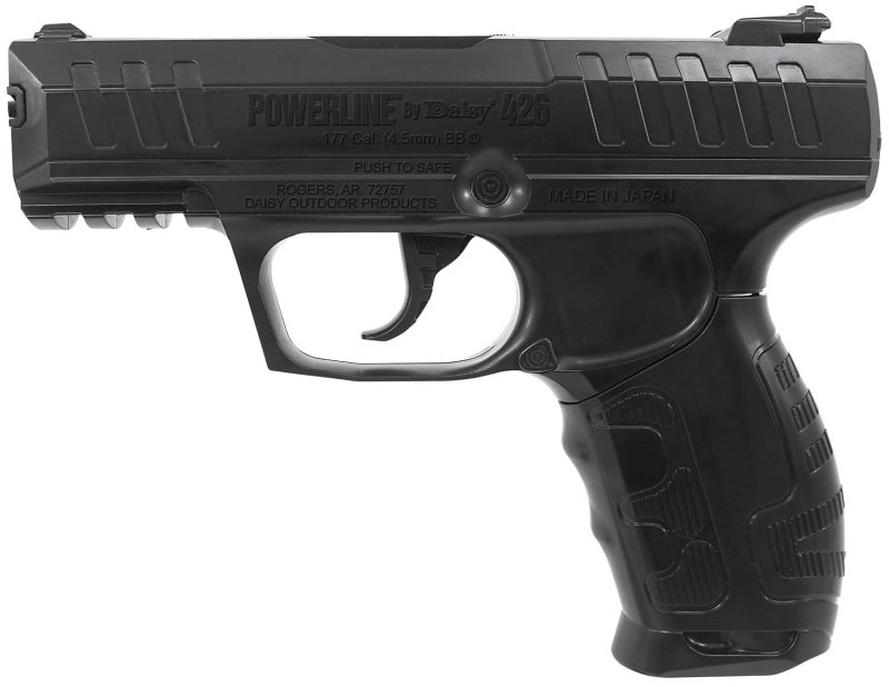Daisy Powerline 426 .177 BB 6.76 In 15 Round CO2 Black Polymer Grips