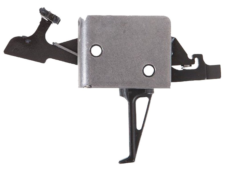 CMC Triggers 93504 Two-Stage Flat Trigger 2-4 lbs Black/Silver Finish