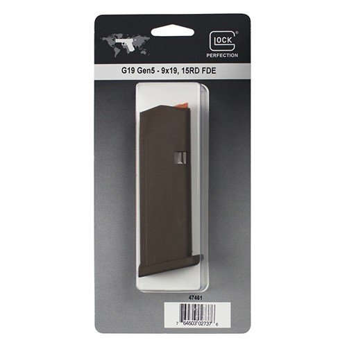 Glock 47461 G19 Gen5 9mm Luger 15 Round Polymer Flat Dark Earth Finish